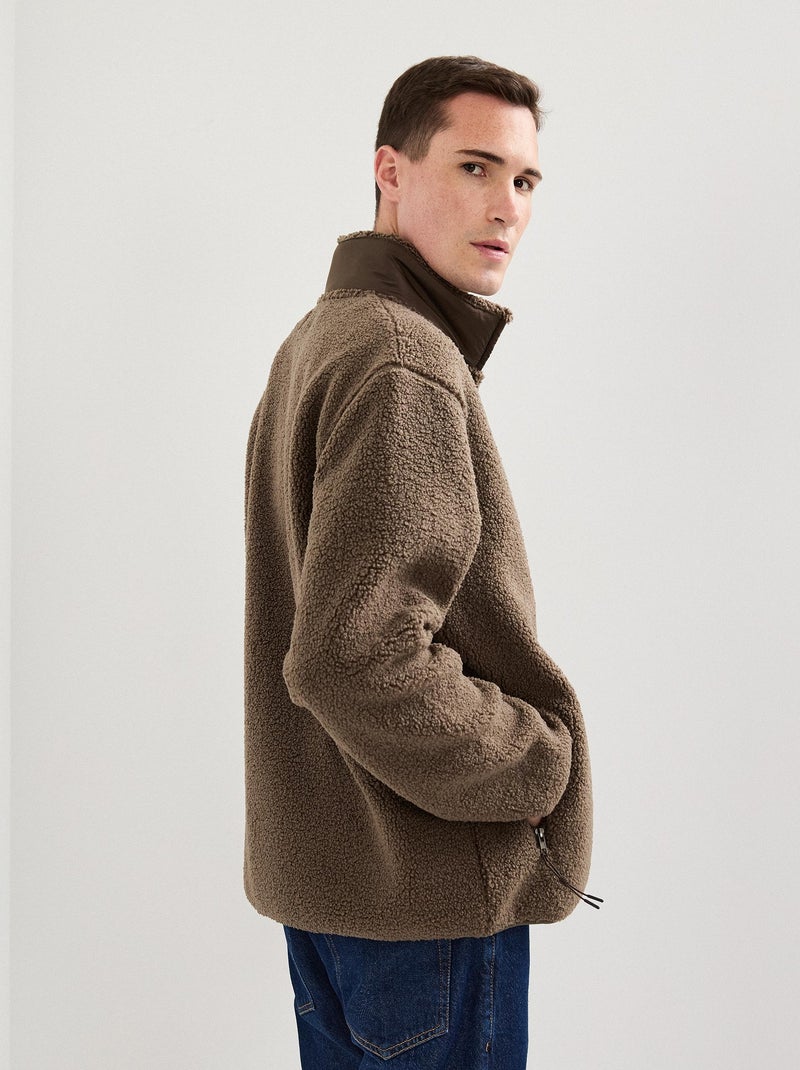 Veste Sherpa, MO Fashion Marron - Kiabi