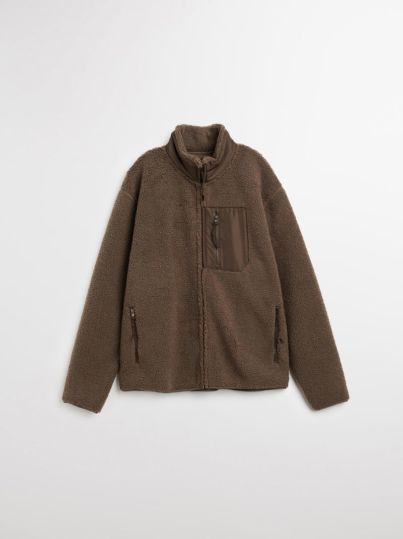 Veste Sherpa, MO Fashion Marron - Kiabi