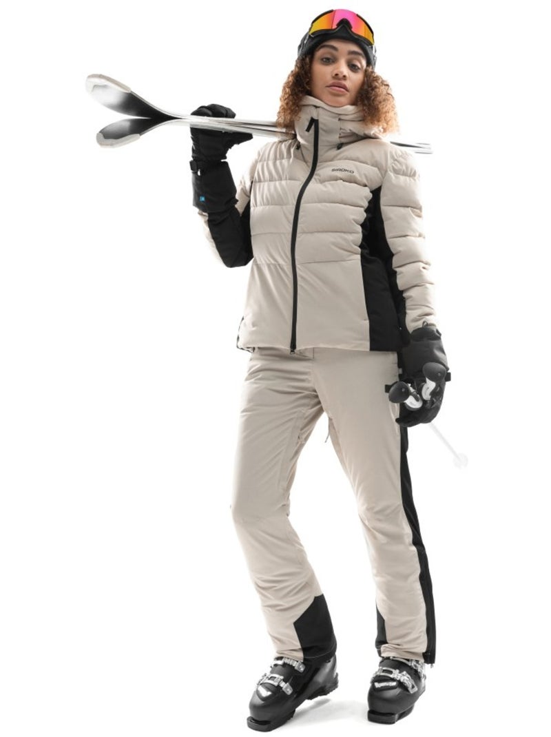 Veste ski femme sports d'hiver femme w7-w ylläs Beige - Kiabi