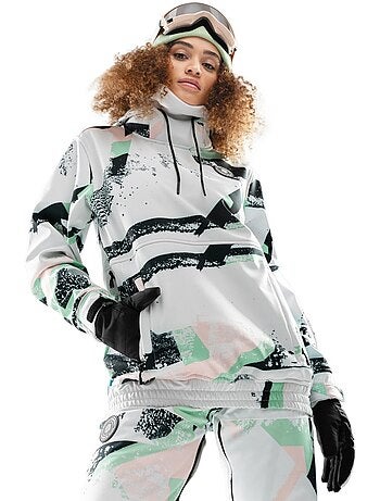 Veste snowboard femme sports d'hiver femme w1-w delirium