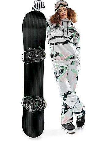 Veste snowboard femme sports d'hiver femme w1-w delirium