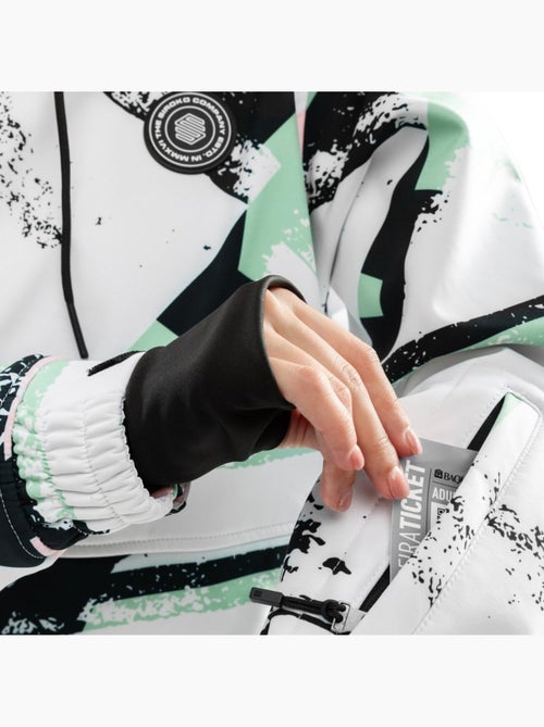 Veste snowboard femme sports d'hiver femme w1-w delirium - Kiabi