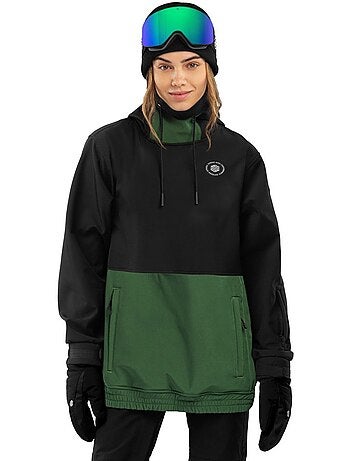 Veste snowboard femme sports d'hiver femme w1-w evergreen