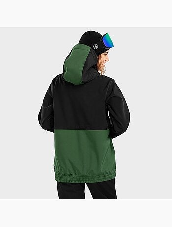Veste snowboard femme sports d'hiver femme w1-w evergreen