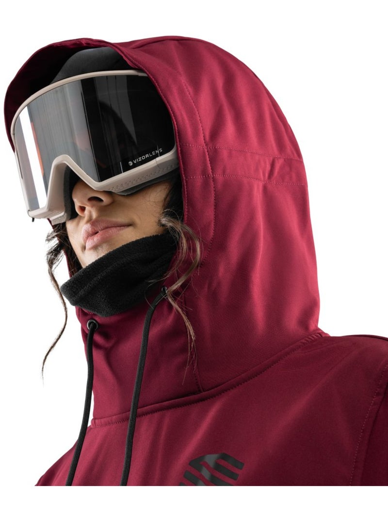 Veste snowboard femme sports d'hiver femme w1-w groenland Rouge brique - Kiabi