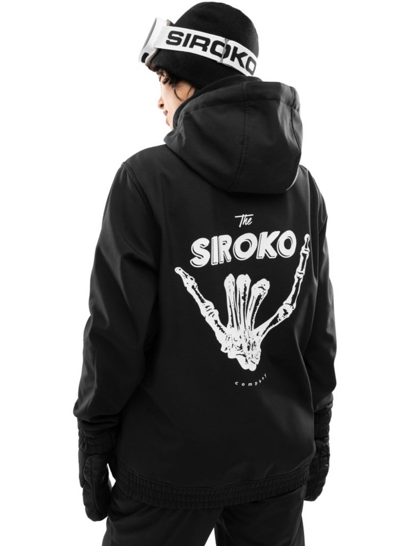 Veste snowboard femme sports d'hiver femme w1-w shaka Noir - Kiabi