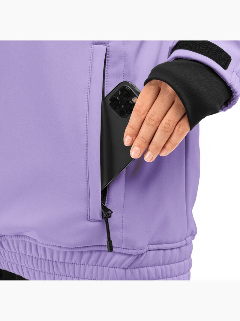 Veste snowboard femme sports d'hiver femme w1-w snowy Lavande - Kiabi