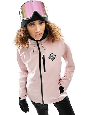 Veste snowboard femme sports d'hiver femme w2-w pastel