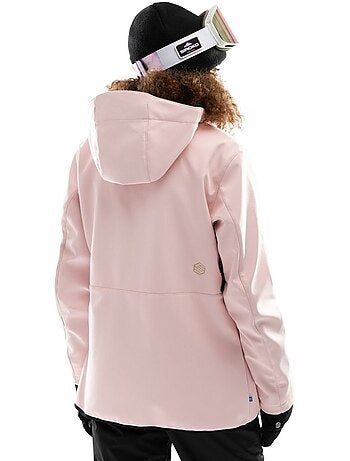 Veste snowboard femme sports d'hiver femme w2-w pastel