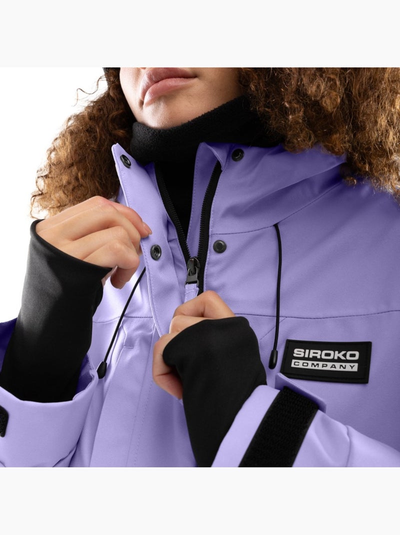 Veste snowboard femme sports d'hiver femme w4-w nevis Violet - Kiabi