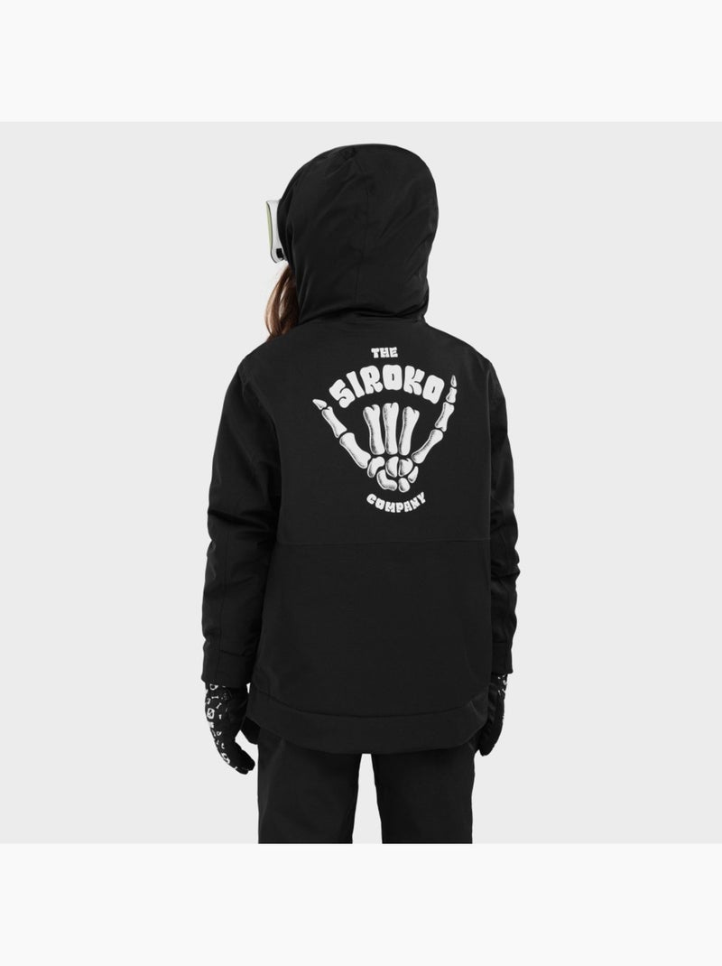 Veste snowboard fille sports d'hiver enfants kw1-g rebel Noir - Kiabi
