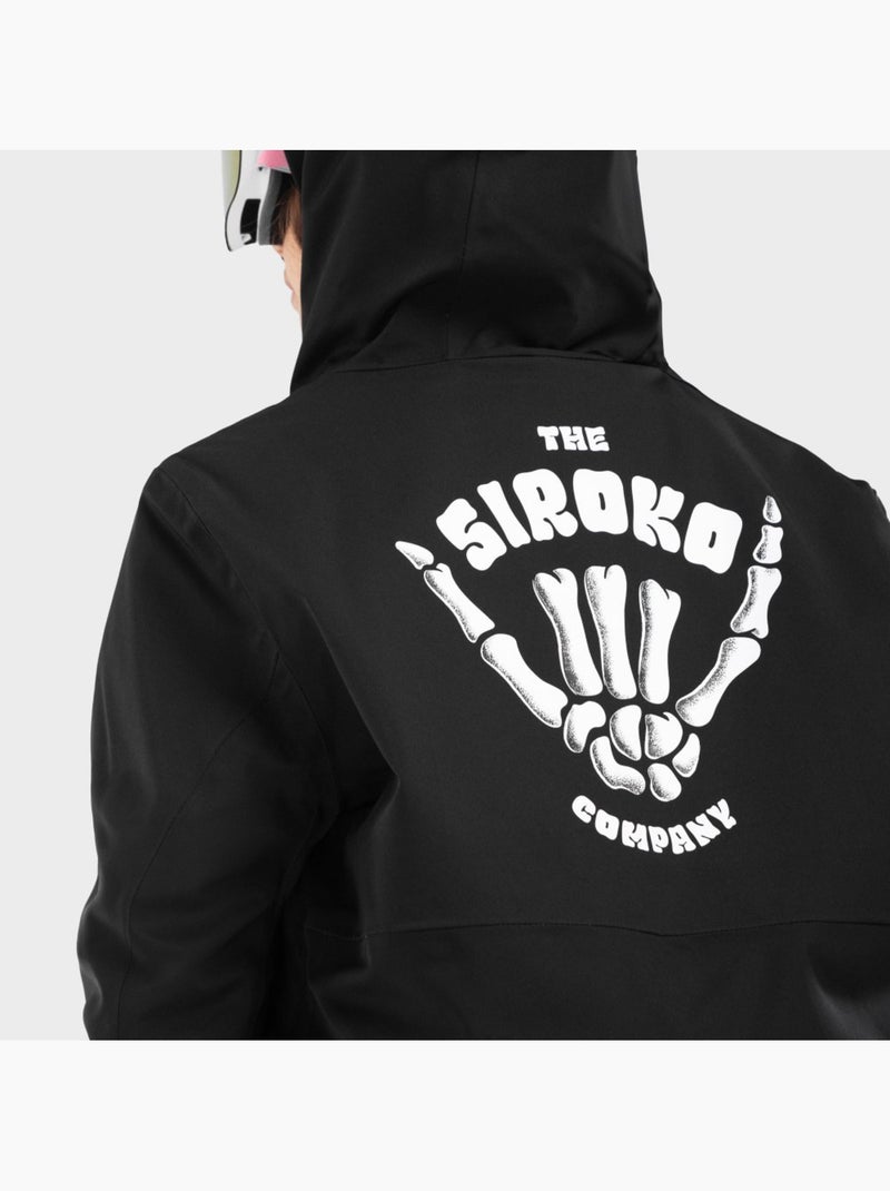 Veste snowboard fille sports d'hiver enfants kw1-g rebel Noir - Kiabi