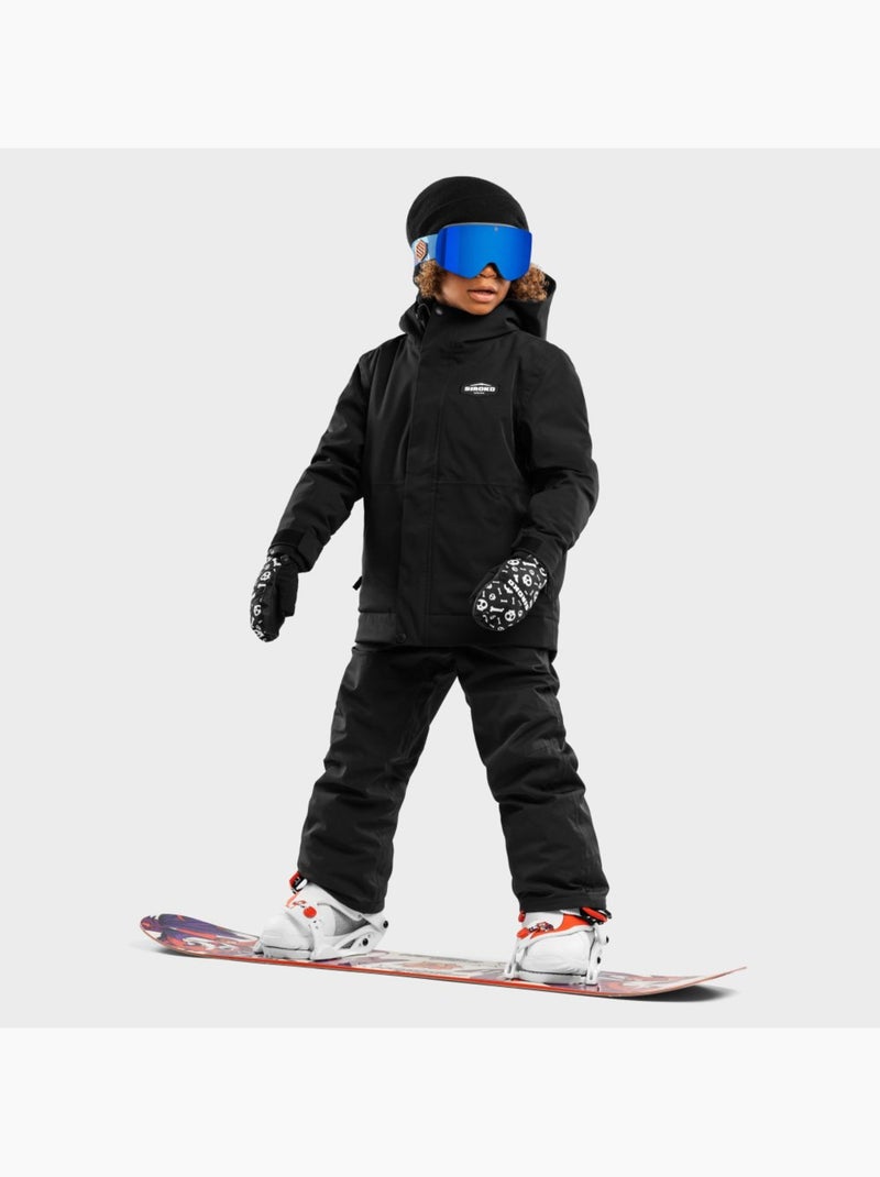 Veste snowboard garçon sports d'hiver enfants kw1 rebel Noir - Kiabi