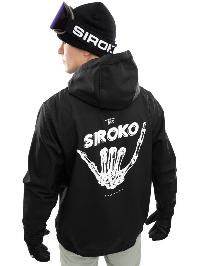 Veste snowboard homme sports d'hiver homme w1 shaka Noir - Kiabi