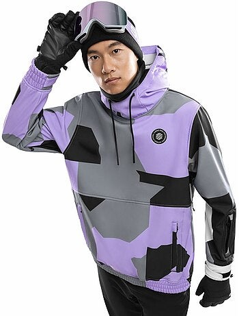 Veste snowboard homme sports d'hiver homme w1 tignes