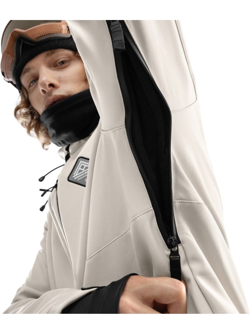 Veste snowboard homme sports d'hiver homme w2 cerro Beige - Kiabi