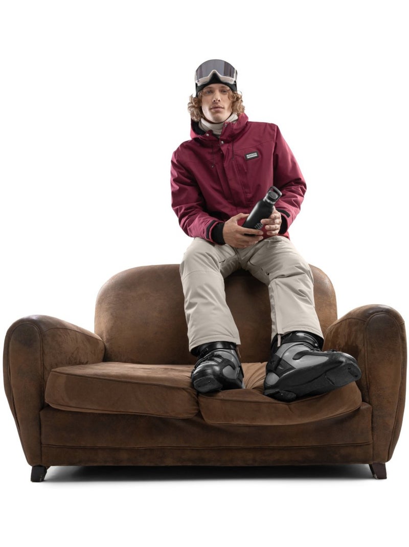 Veste snowboard homme sports d'hiver homme w4 russet Rouge brique - Kiabi