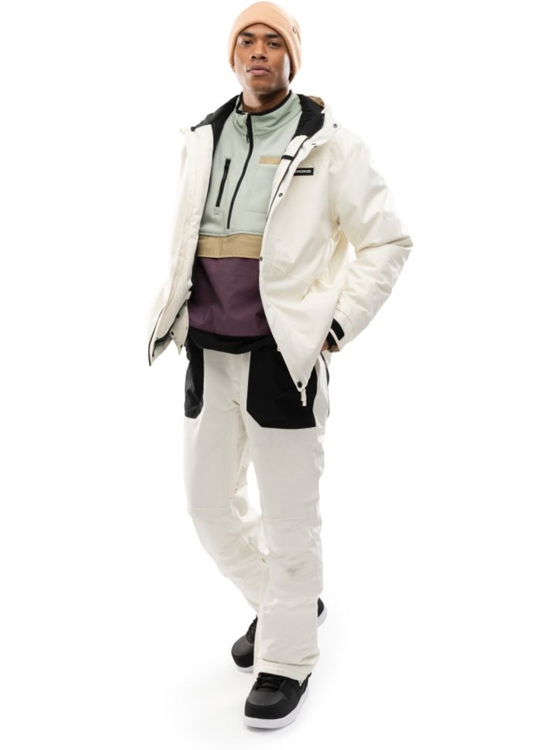 Veste snowboard homme sports d'hiver homme w4 tokoyoro Blanc - Kiabi