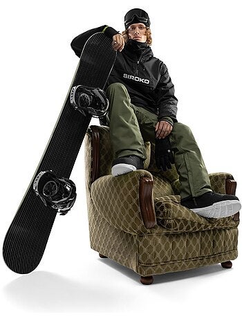 Veste snowboard homme sports d'hiver homme w6 bruson