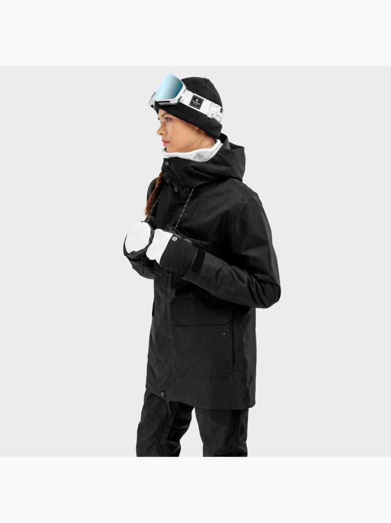 Veste snowboard premium femme sports d'hiver femme srx gstaad Noir - Kiabi