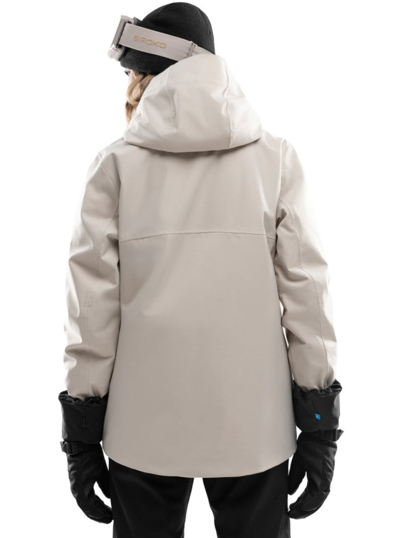 Veste snowboard premium femme sports d'hiver femme srx saslong Beige - Kiabi