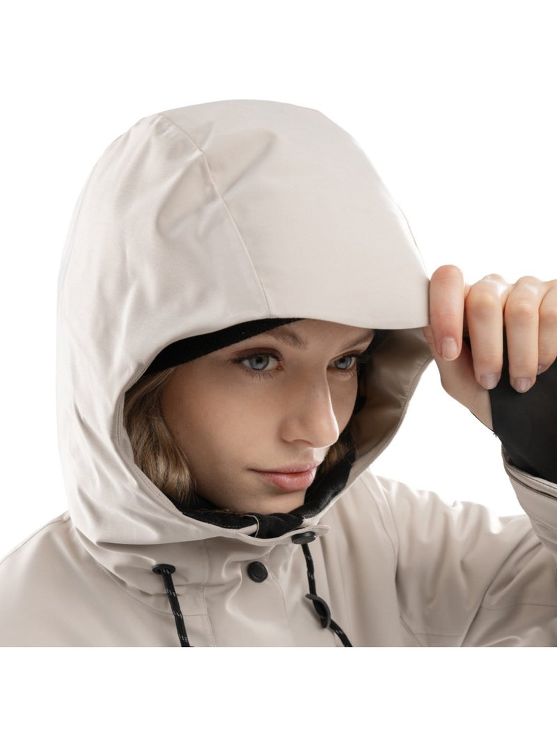 Veste snowboard premium femme sports d'hiver femme srx saslong Beige - Kiabi