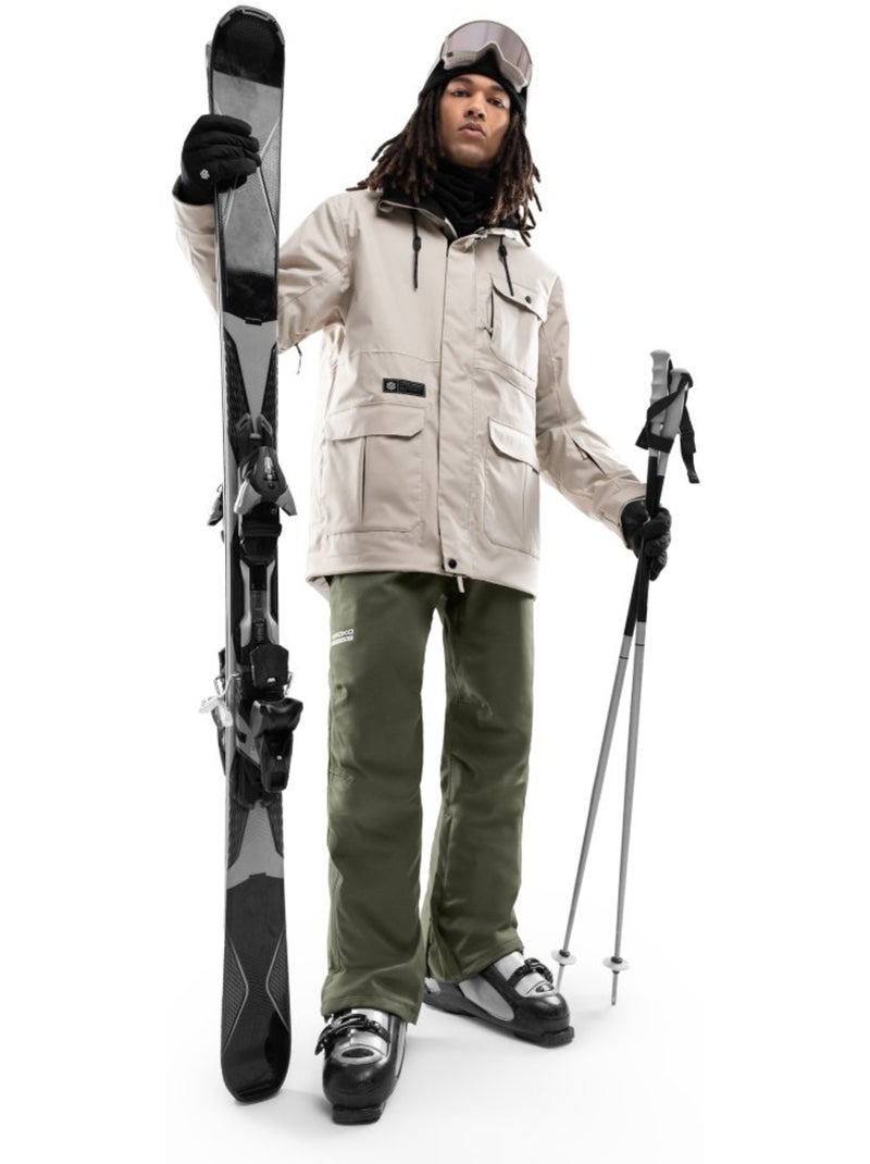 Veste snowboard premium homme sports d'hiver homme srx astun Beige - Kiabi