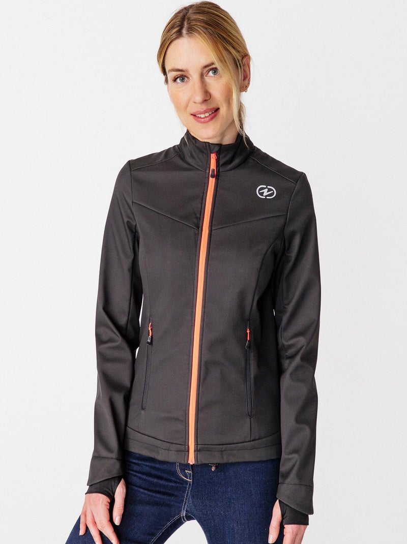 Veste soft Shell 5000 femme - DamartSport Noir - Kiabi