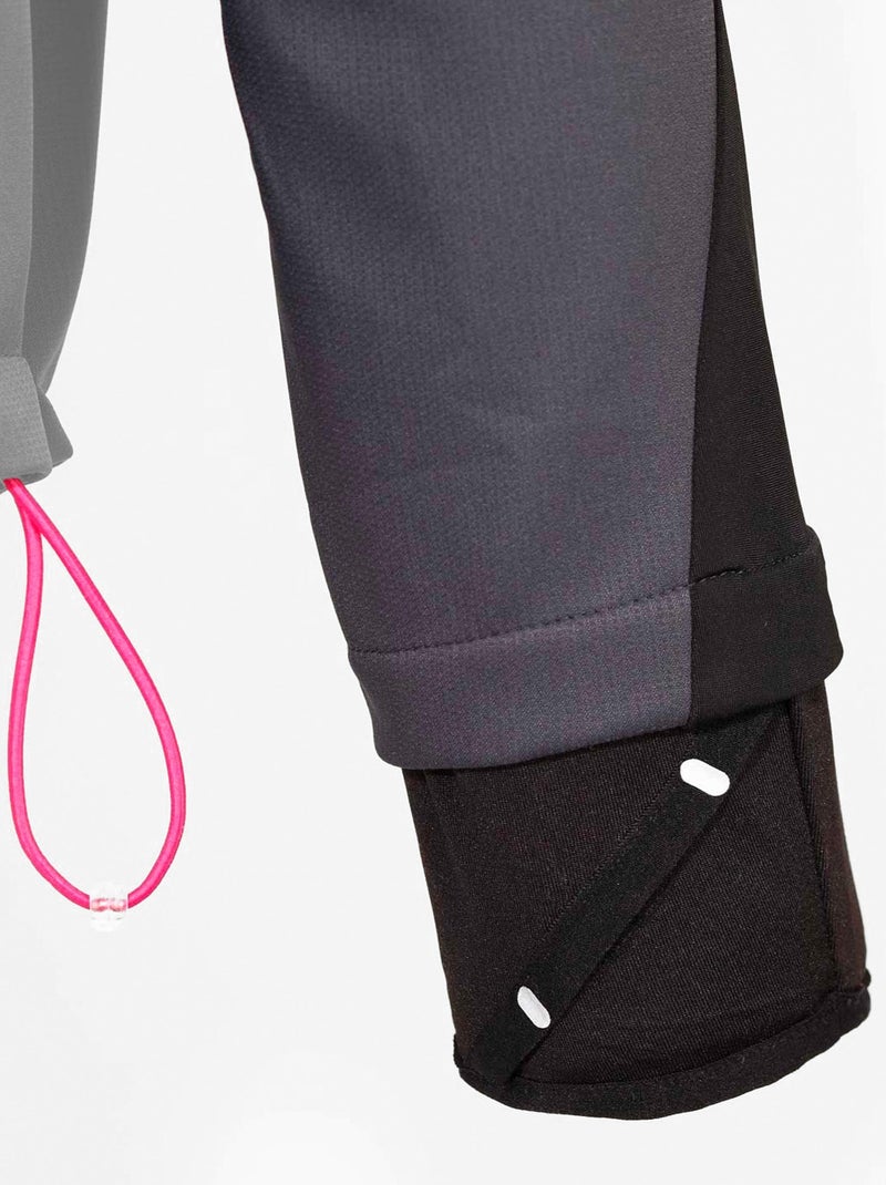 Veste Soft Shell imperméable et respirante ski femme - DamartSport gris anthracite - Kiabi