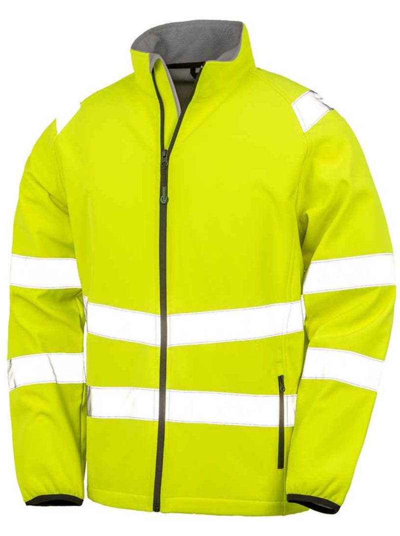 Veste softshell - result genuine recycled Jaune fluo - Kiabi