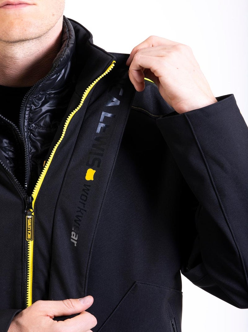 Veste softshell 3en1 ALLIN1 'Rica Lewis' Noir - Kiabi