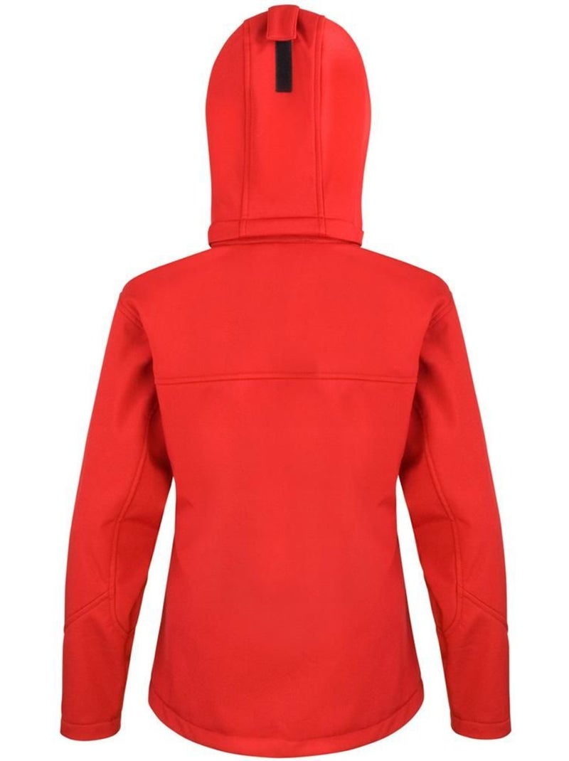 Veste softshell à capuche - result core Rouge cerise - Kiabi