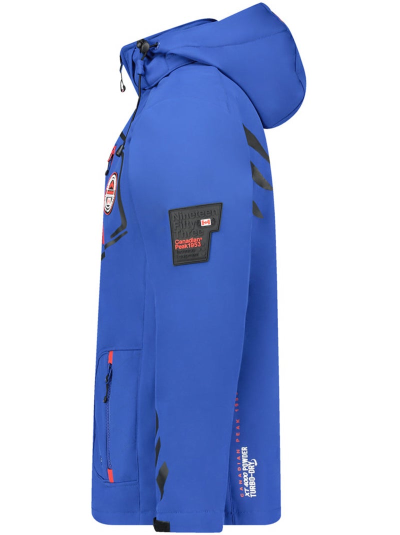 Veste softshell à capuche ajustable tacibeak – canadian peak Bleu - Kiabi