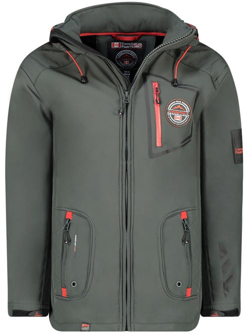 Veste softshell à capuche ajustable tacibeak – canadian peak - Kiabi