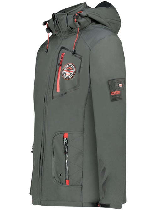 Veste softshell à capuche ajustable tacibeak – canadian peak - Kiabi