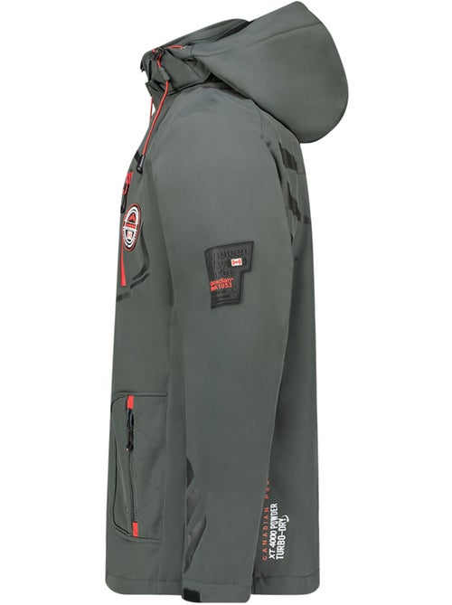 Veste softshell à capuche ajustable tacibeak – canadian peak - Kiabi