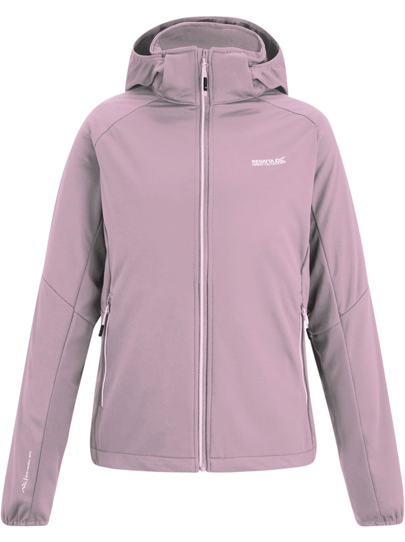 Veste softshell à capuche amovible bourda - regatta Mauve lilas - Kiabi