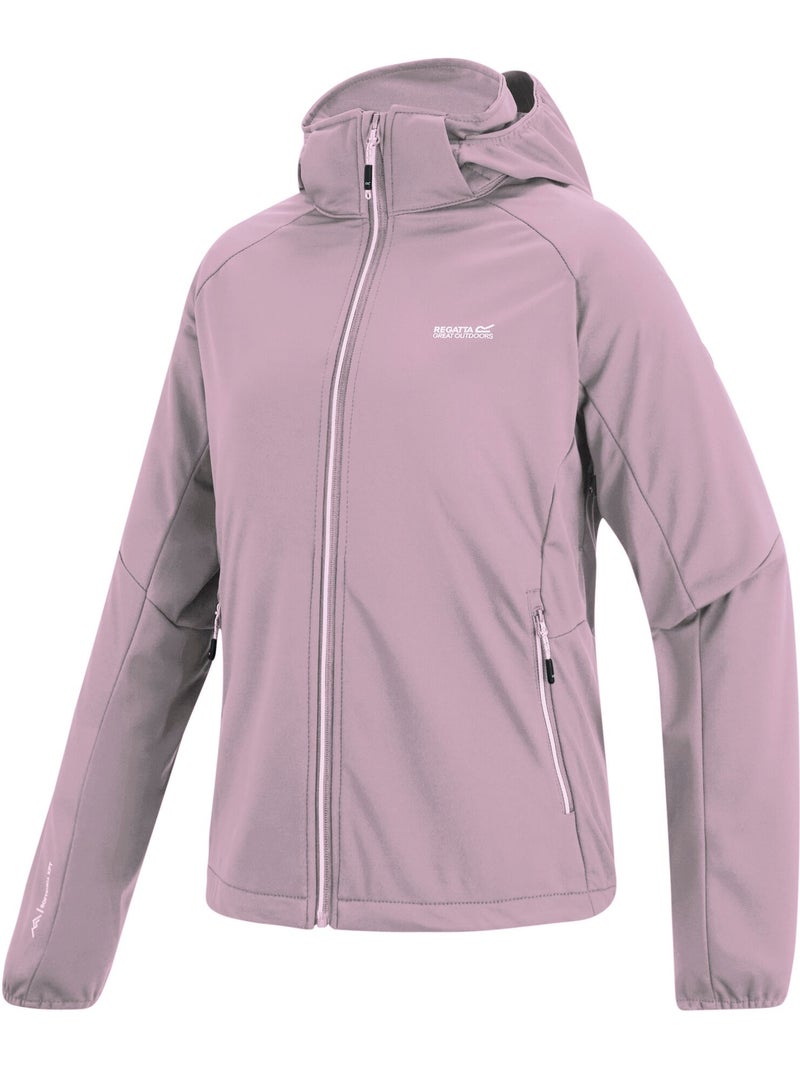 Veste softshell à capuche amovible bourda - regatta Mauve lilas - Kiabi