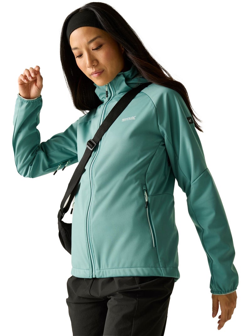 Veste softshell à capuche amovible bourda - regatta Turquoise - Kiabi