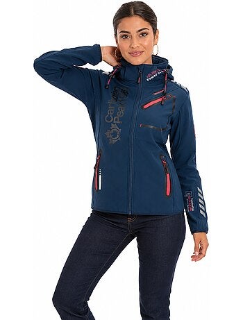 Veste softshell à capuche amovible doublée polaire reineak – canadian peak