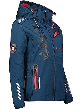 Veste softshell à capuche amovible doublée polaire reineak – canadian peak