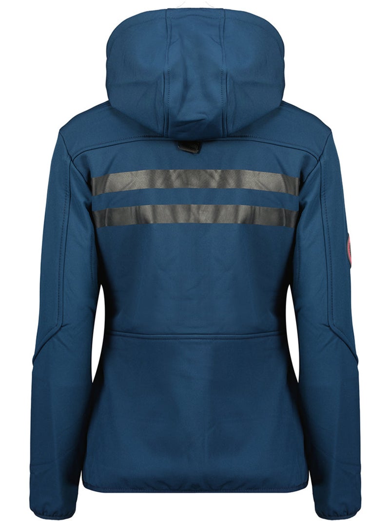 Veste softshell à capuche amovible doublée polaire reineak – canadian peak Bleu marine - Kiabi