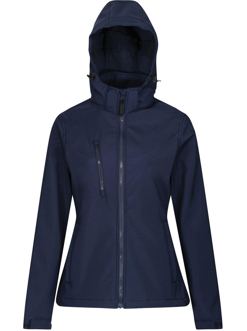 Veste softshell à capuche amovible et poche sur poitrine venturer - regatta Bleu marine - Kiabi