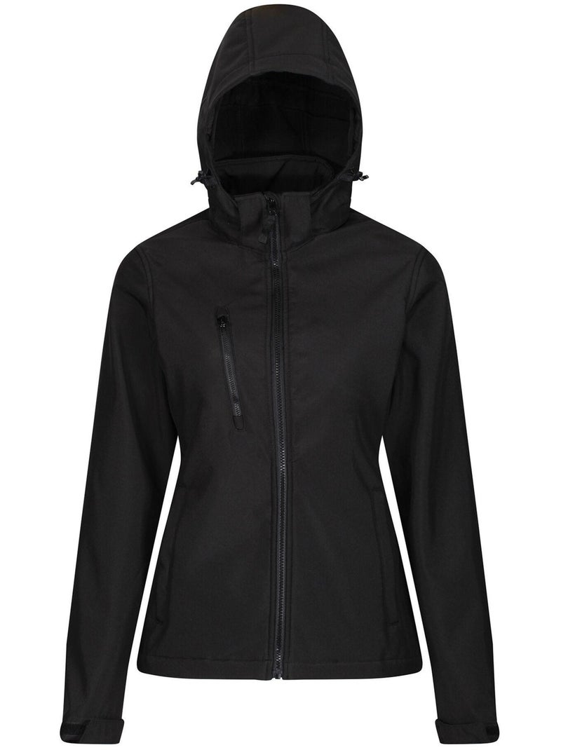 Veste softshell à capuche amovible et poche sur poitrine venturer - regatta Noir - Kiabi