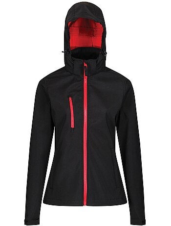 Veste softshell à capuche amovible et poche sur poitrine venturer - regatta