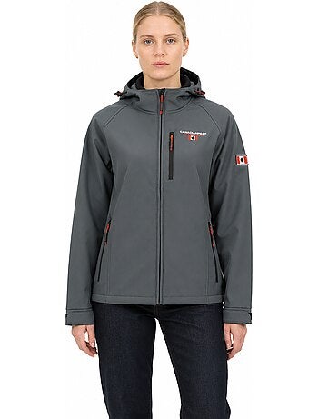 Veste softshell à capuche doublée polaire tacereak – canadian peak