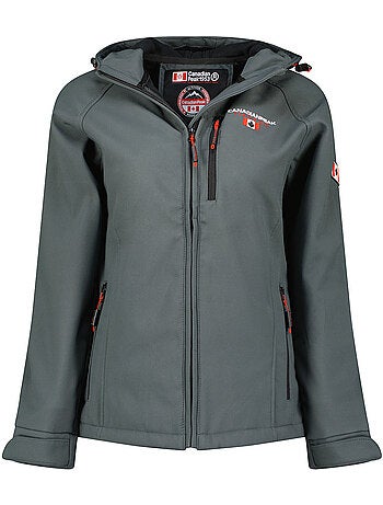Veste softshell à capuche doublée polaire tacereak – canadian peak