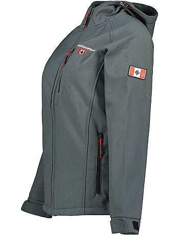 Veste softshell à capuche doublée polaire tacereak – canadian peak