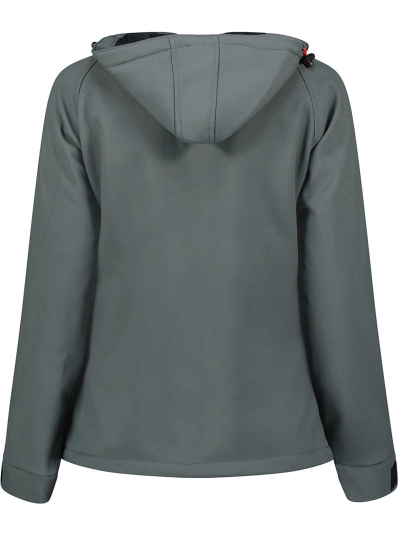 Veste softshell à capuche doublée polaire tacereak – canadian peak Gris foncé - Kiabi