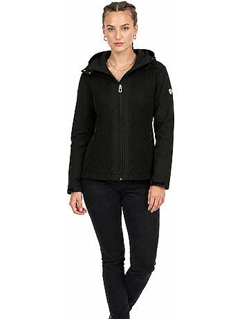 Veste softshell à capuche doublée polaire turna – canadian peak
